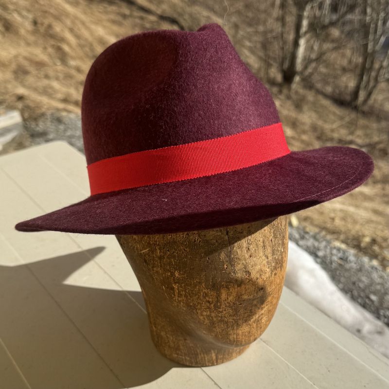 Bogart hatt burgunder