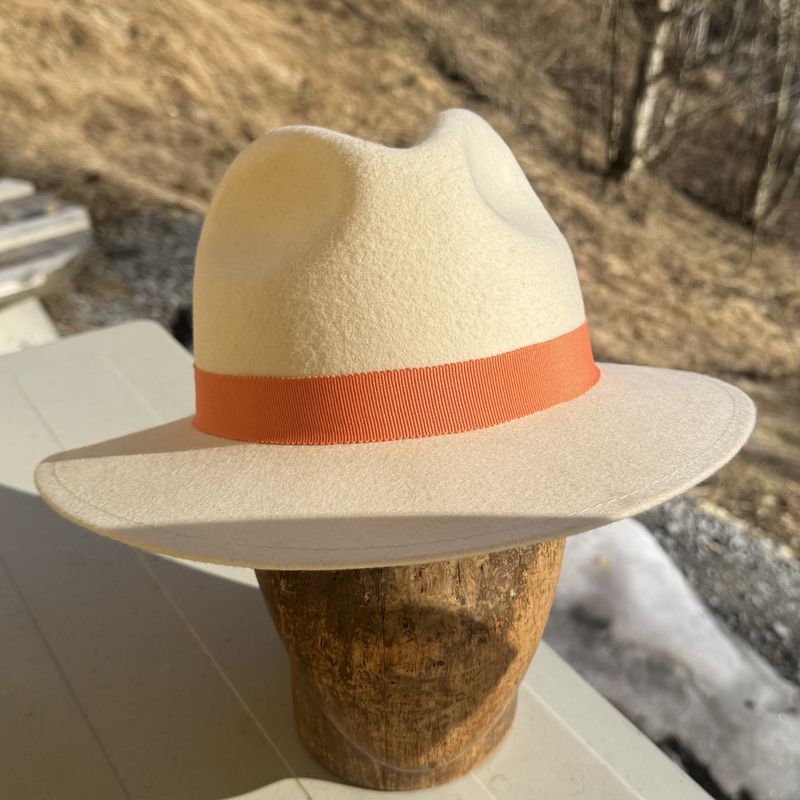 Bogart hatt krem hvit