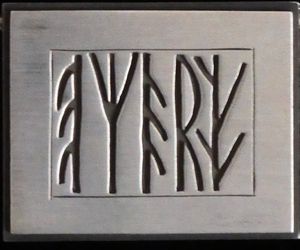 Hovedbilde Rune nål m/ramme